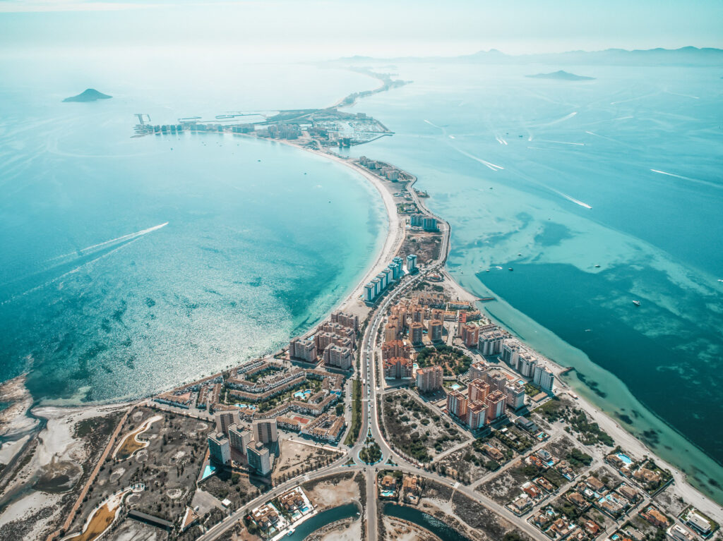 La Manga del Mar Menor vista aérea